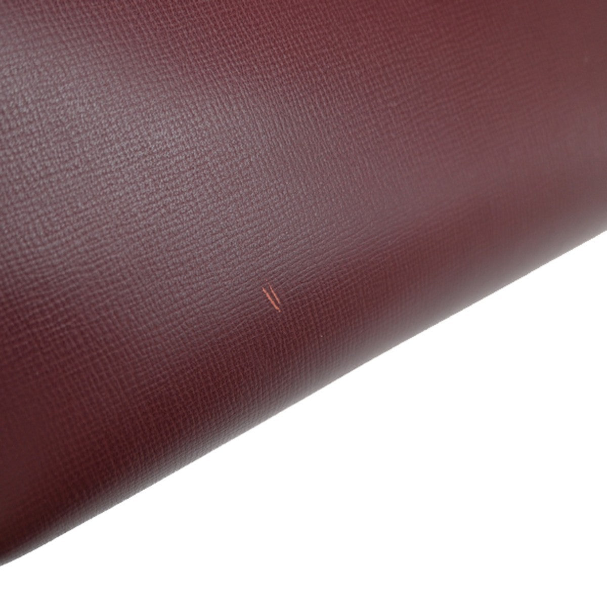 MUST DE CARTIER 2C Logo Crossbody Shoulder Bag Leather Red GHW  Frence 34SA083