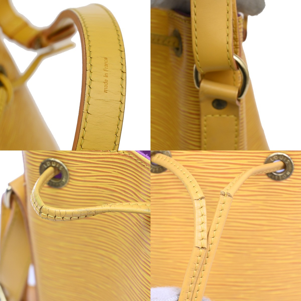 LOUIS VUITTON Petit Noe Drawstring Shoulder Bag Epi Leather YW M44107 34KB586