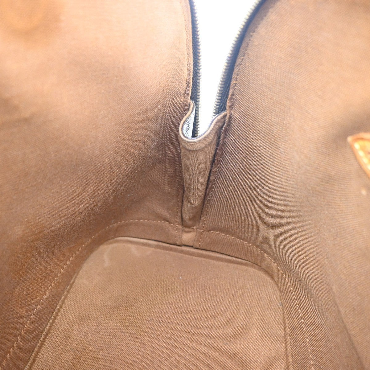 LOUIS VUITTON LV Logo Alma Hand Bag Monogram Leather Brown France M51130 87YJ204