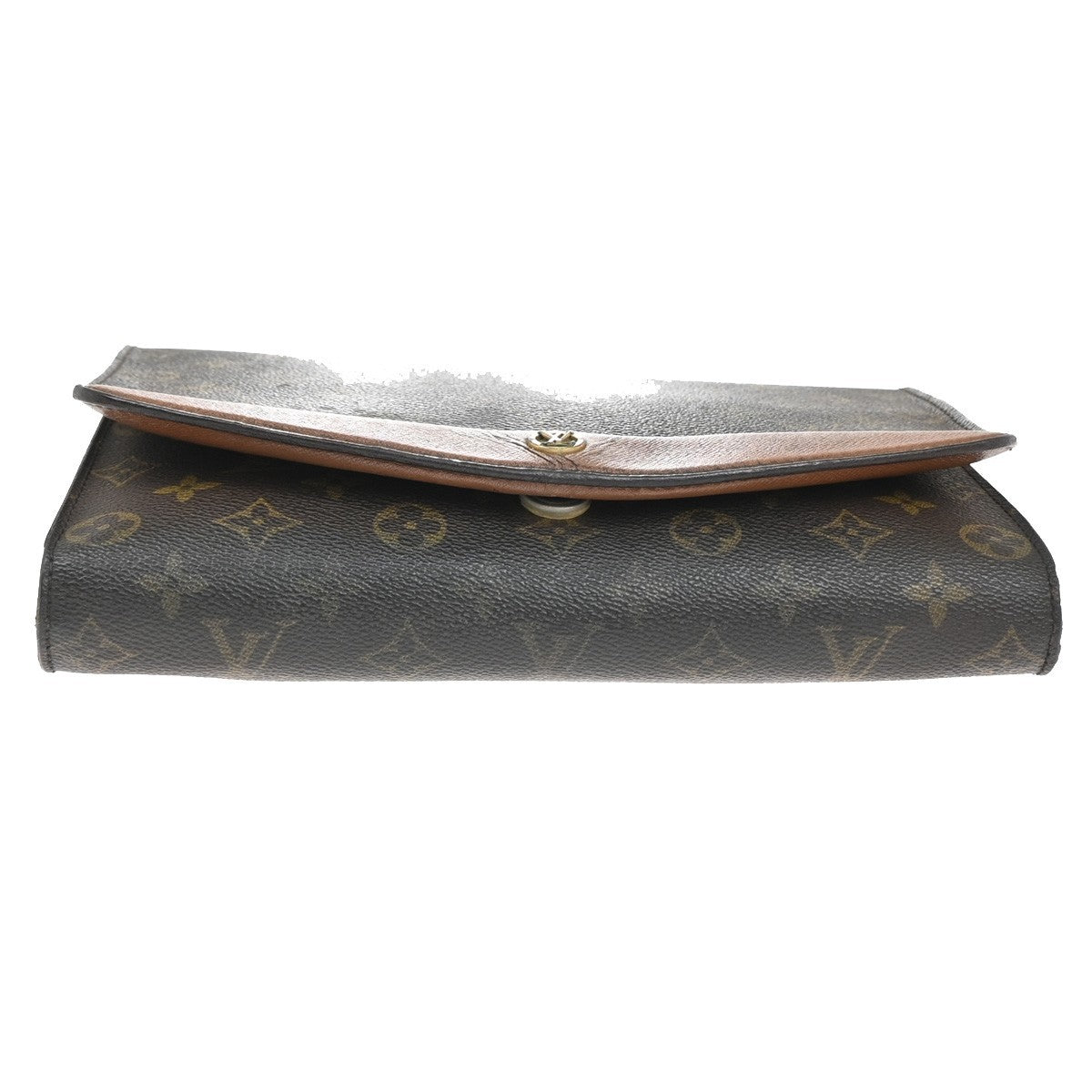 LOUIS VUITTON Bordeaux Clutch Bag Monogram Leather Brown M51797 01AA078