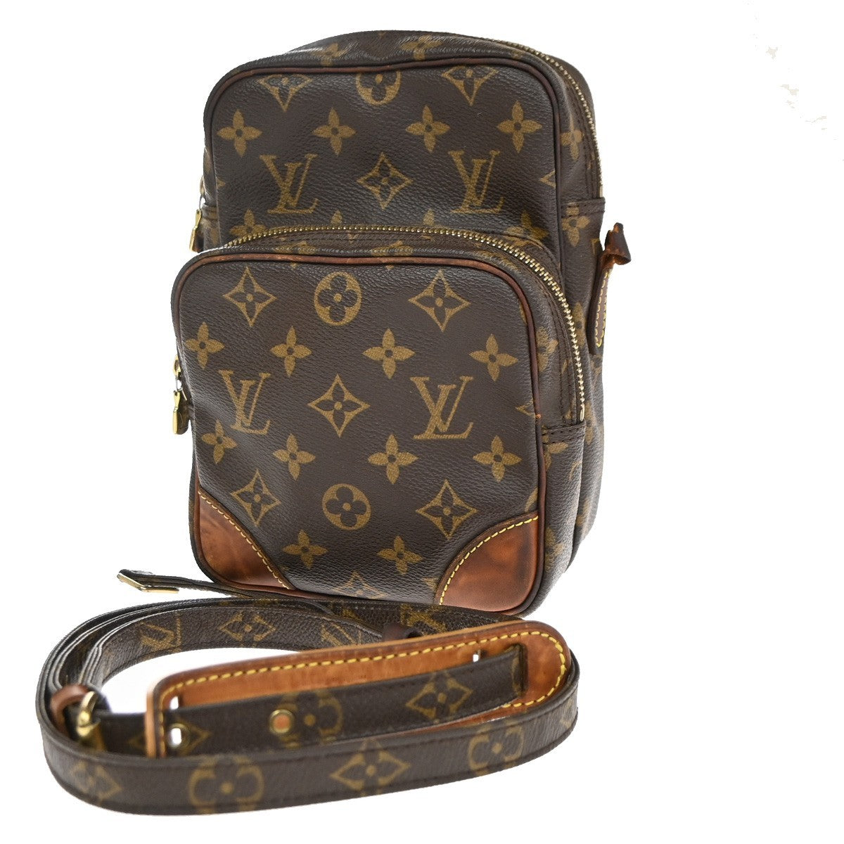 LOUIS VUITTON Amazon Crossbody Shoulder Bag Monogram Leather BN M45236 09TA654