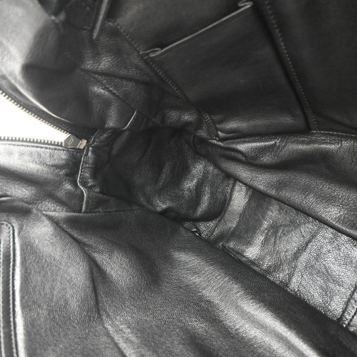 PRADA MILANO Logo Business Shoulder Hand Tote Bag Leather Black Sliver 76KP343