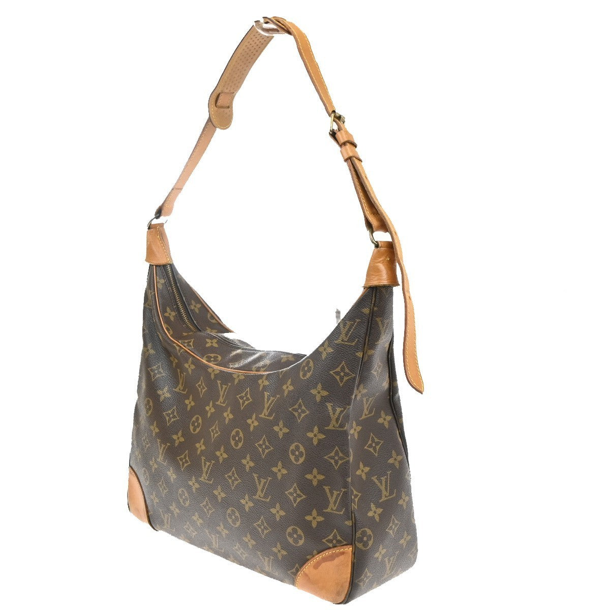 LOUIS VUITTON Boulogne 35 Shoulder Bag Monogram Leather Brown M51260 70SA144