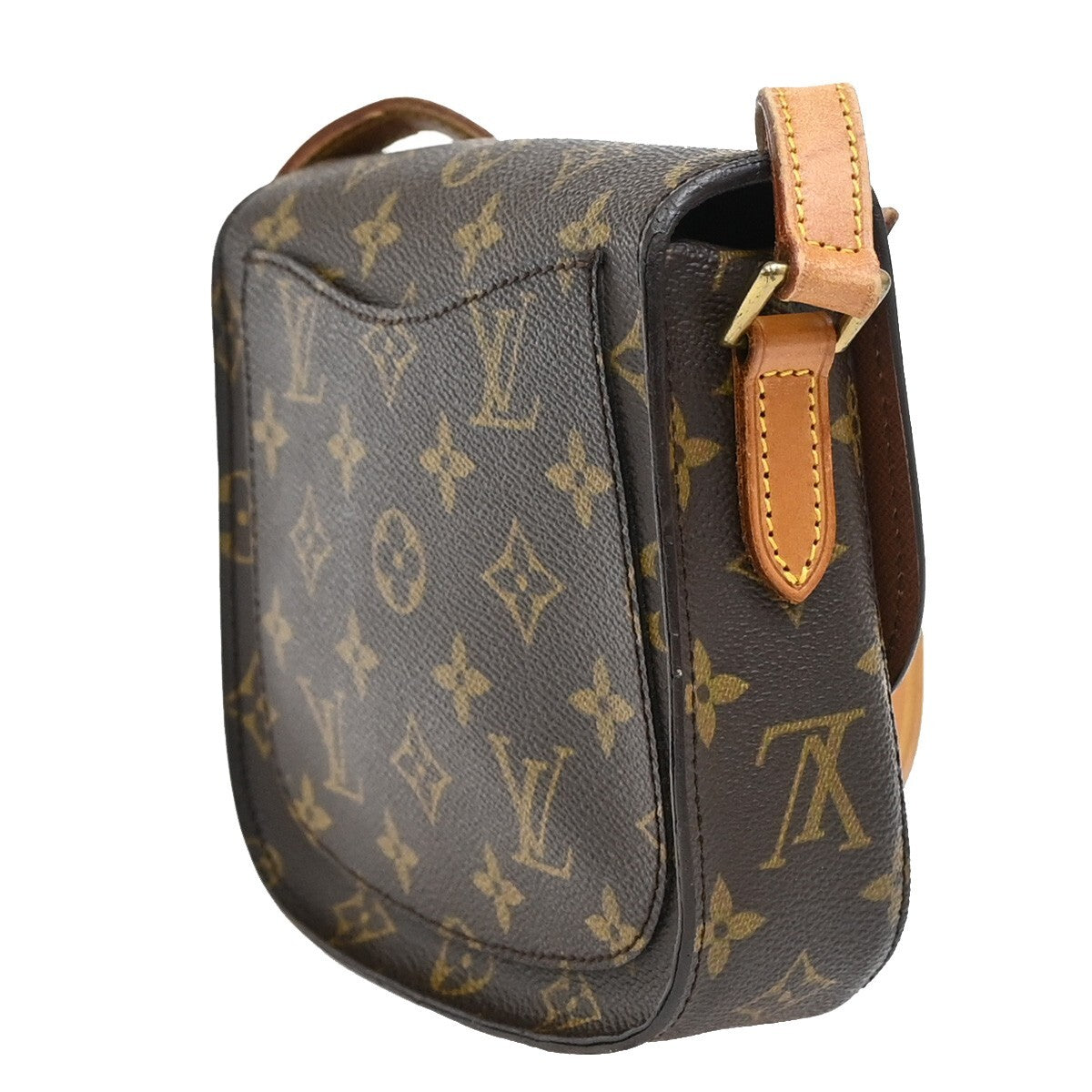 LOUIS VUITTON Mini Saint Cloud Shoulder Bag Monogram Leather BN M51244 89EE279