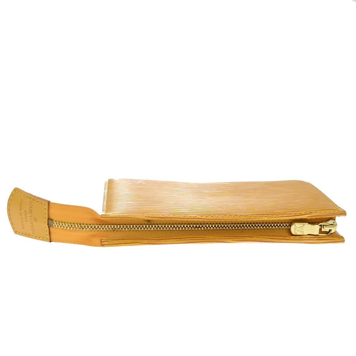 LOUIS VUITTON Poche Toilette 15 Clutch Pouch Bag Epi Leather Yellow 05KP391