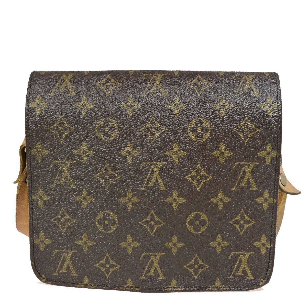 LOUIS VUITTON Cartouchiere MM Shoulder Bag Monogram Leather Brown M51253 67HC029
