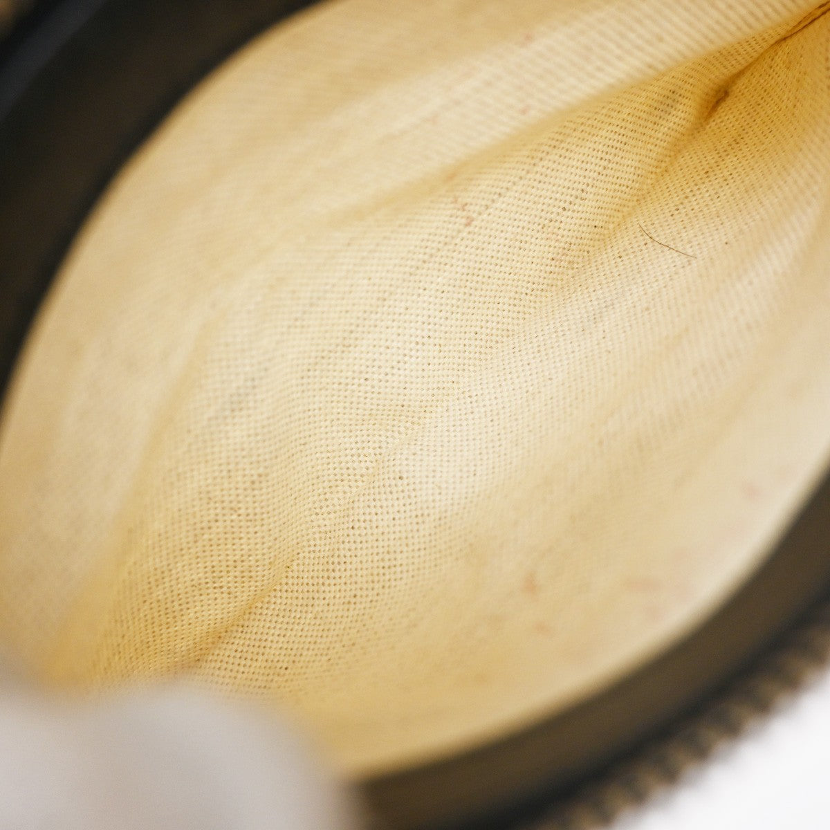 BALENCIAGA Navy Cabas S Shoulder Hand Bag Canvas Leather White Black 66EF982