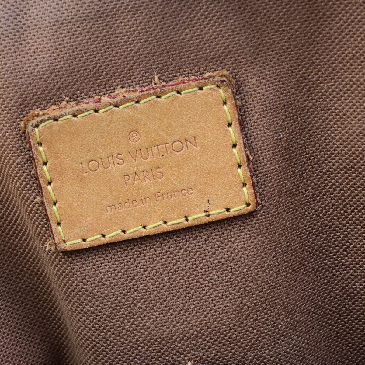 LOUIS VUITTON LV Tivoli GM Shoulder Bag Monogram Leather Brown M40144 34ED314