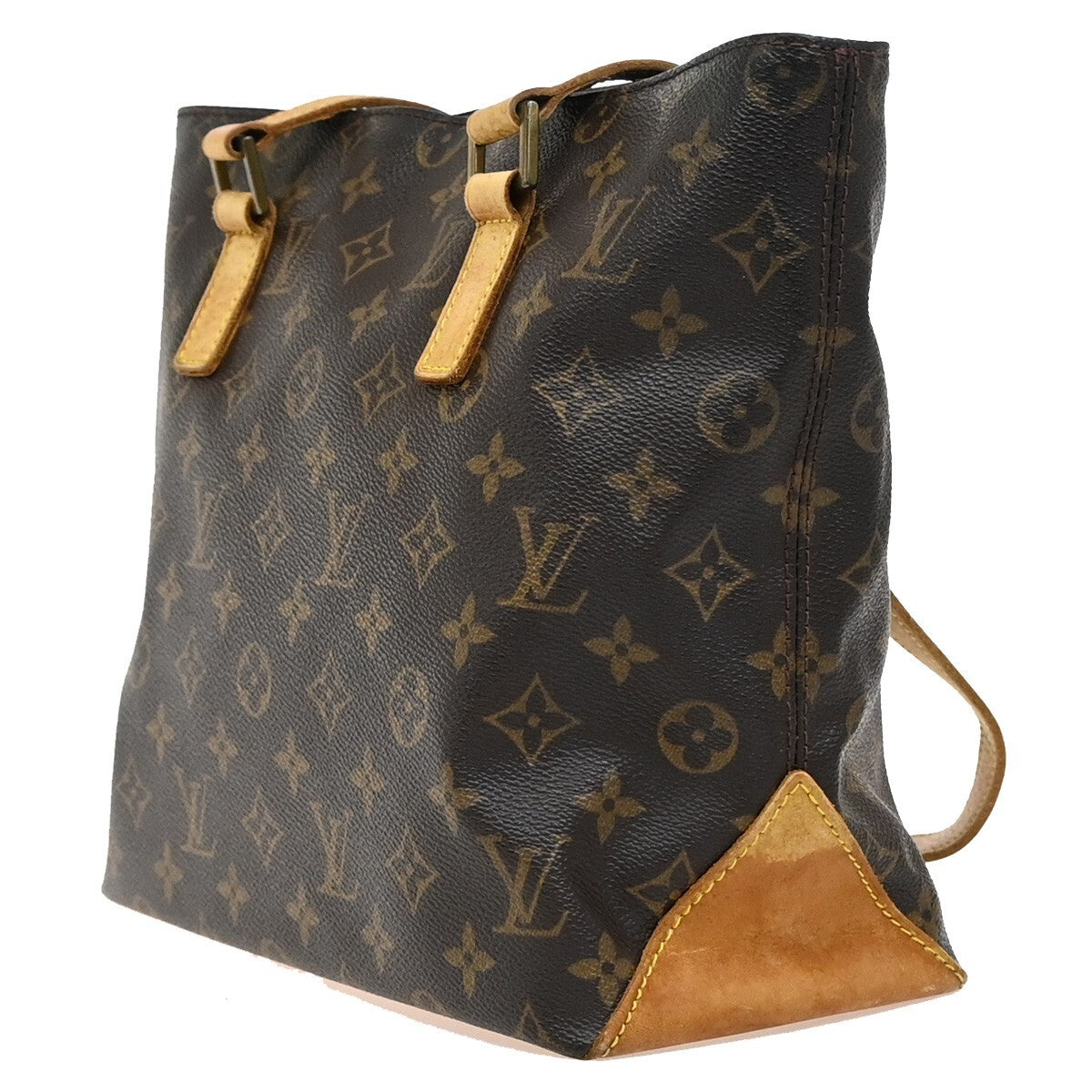 LOUIS VUITTON Cabas Piano Shoulder Bag Monogram Leather Brown M51148 10EE289