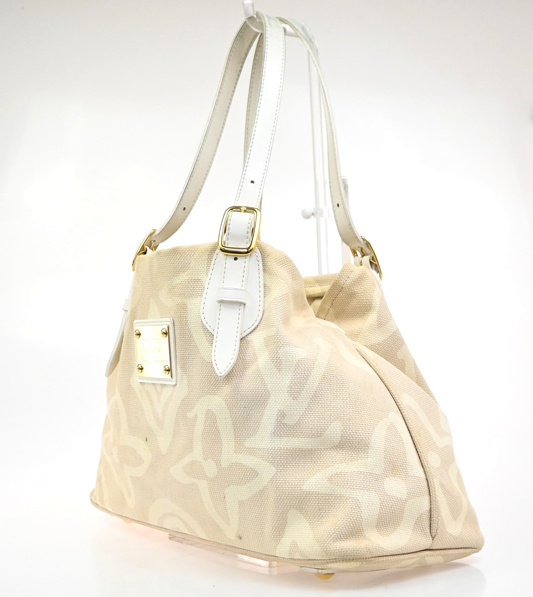 LOUIS VUITTON Tahitienne PM Cruise Tote Bag Canvas Leather BE M95674 31MA489