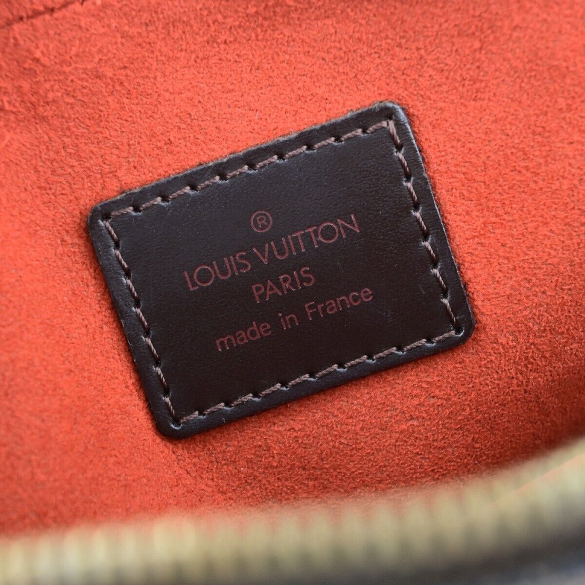 LOUIS VUITTON Ipanema GM Shoulder Bag Damier Ebene Leather Brown N51292 74EC769