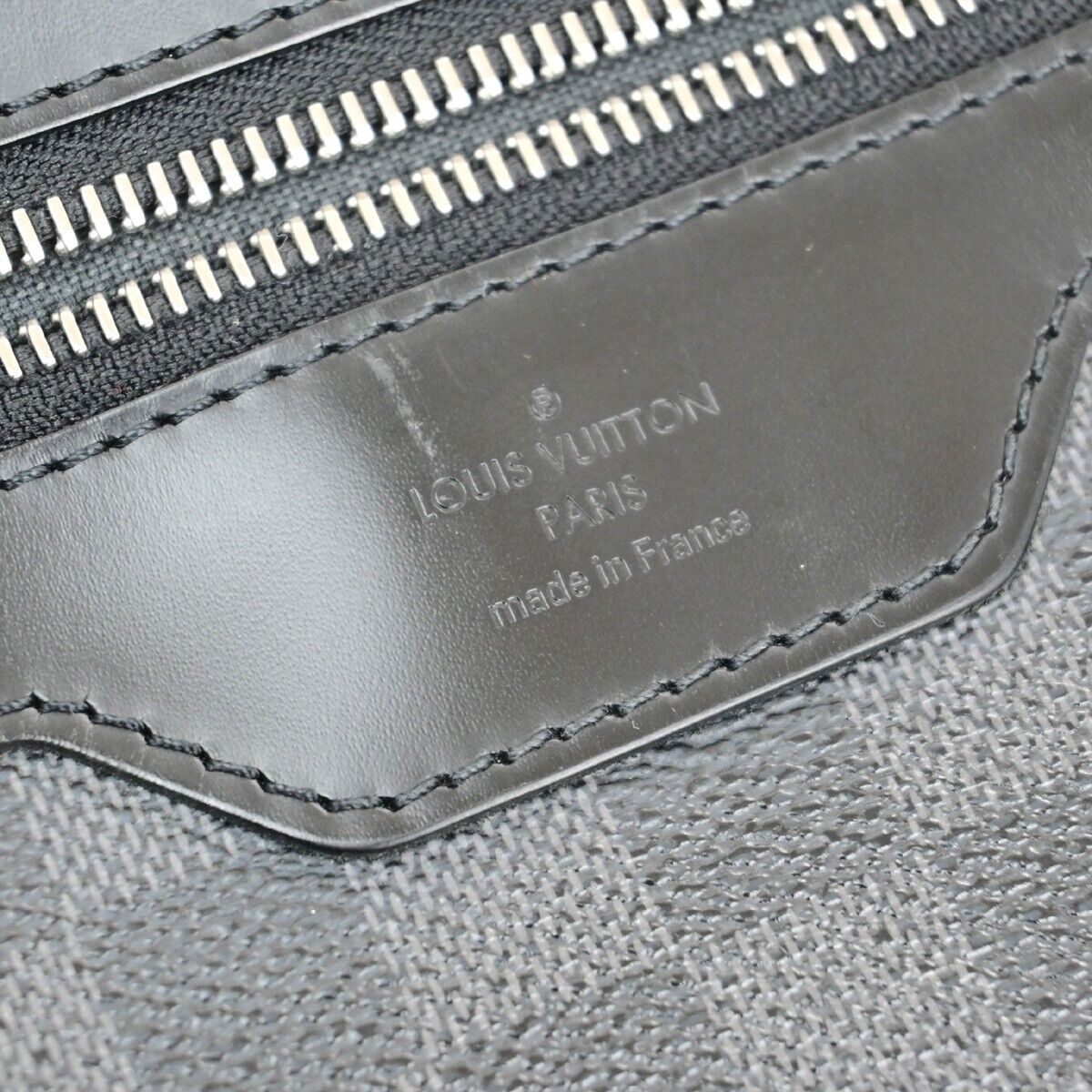 LOUIS VUITTON Daniel MM Shoulder Bag Damier Graphite Leather BK N58029 73EE029