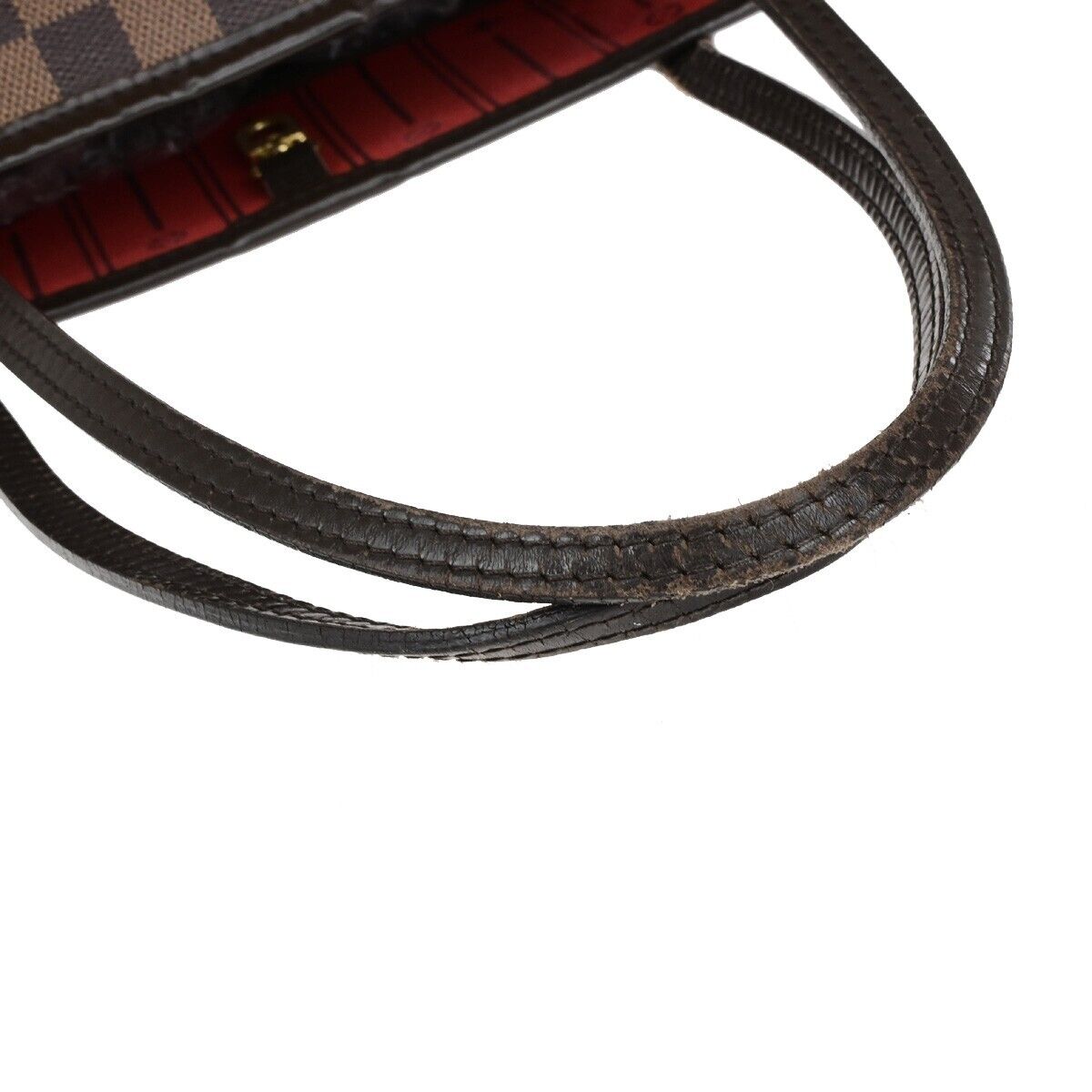 LOUIS VUITTON Neverfull MM Shoulder Bag Damier Ebene Leather BN N51105 72ED234