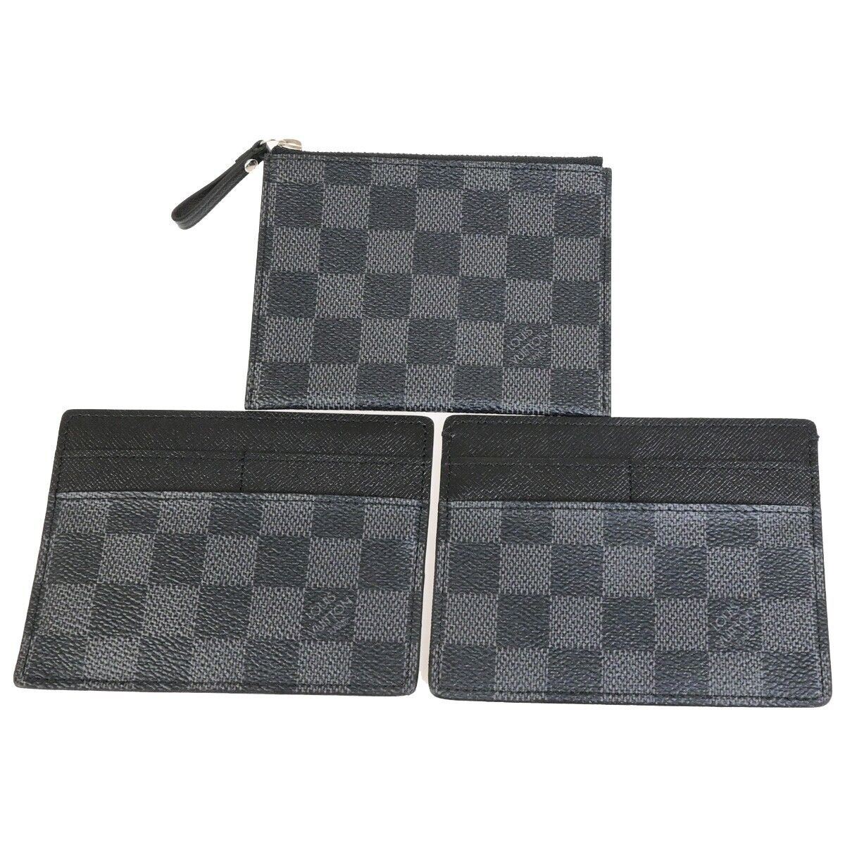 LOUIS VUITTON Compact Modulable Wallet Damier Graphite Black N63083 76KA442