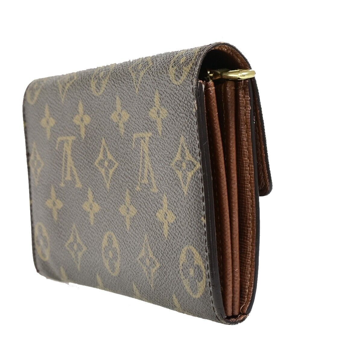 LOUIS VUITTON Porte Monnaie Credit Long Wallet Monogram Leather M61726 68FB088