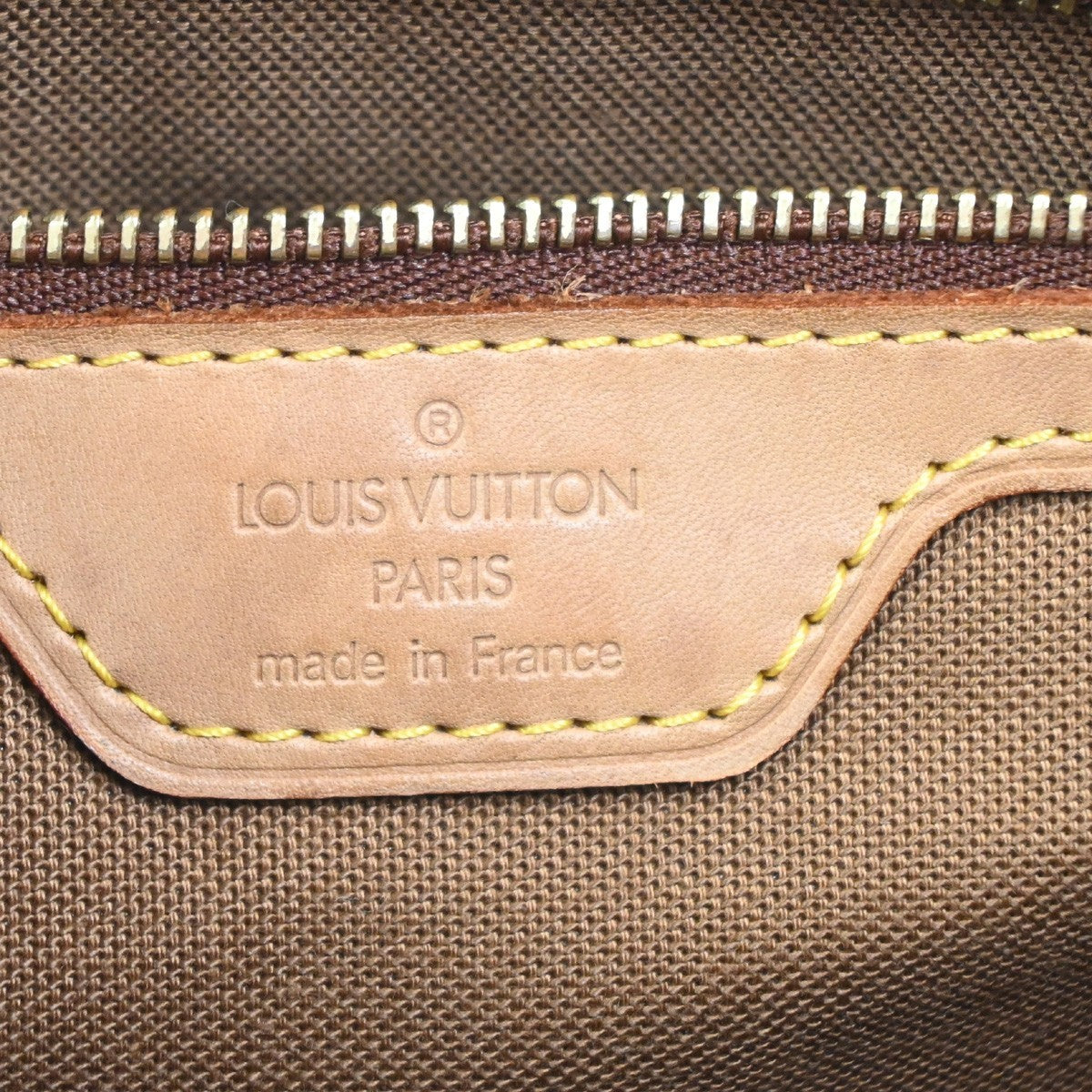 LOUIS VUITTON Cabas Piano Shoulder Bag Monogram Leather Brown M51148 93YJ044