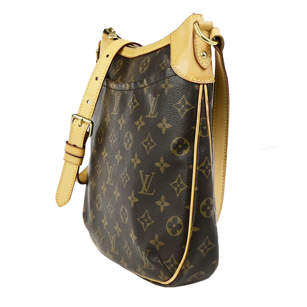 LOUIS VUITTON Odeon PM Shoulder Bag Monogram Leather Brown Spain M56390 76SJ503