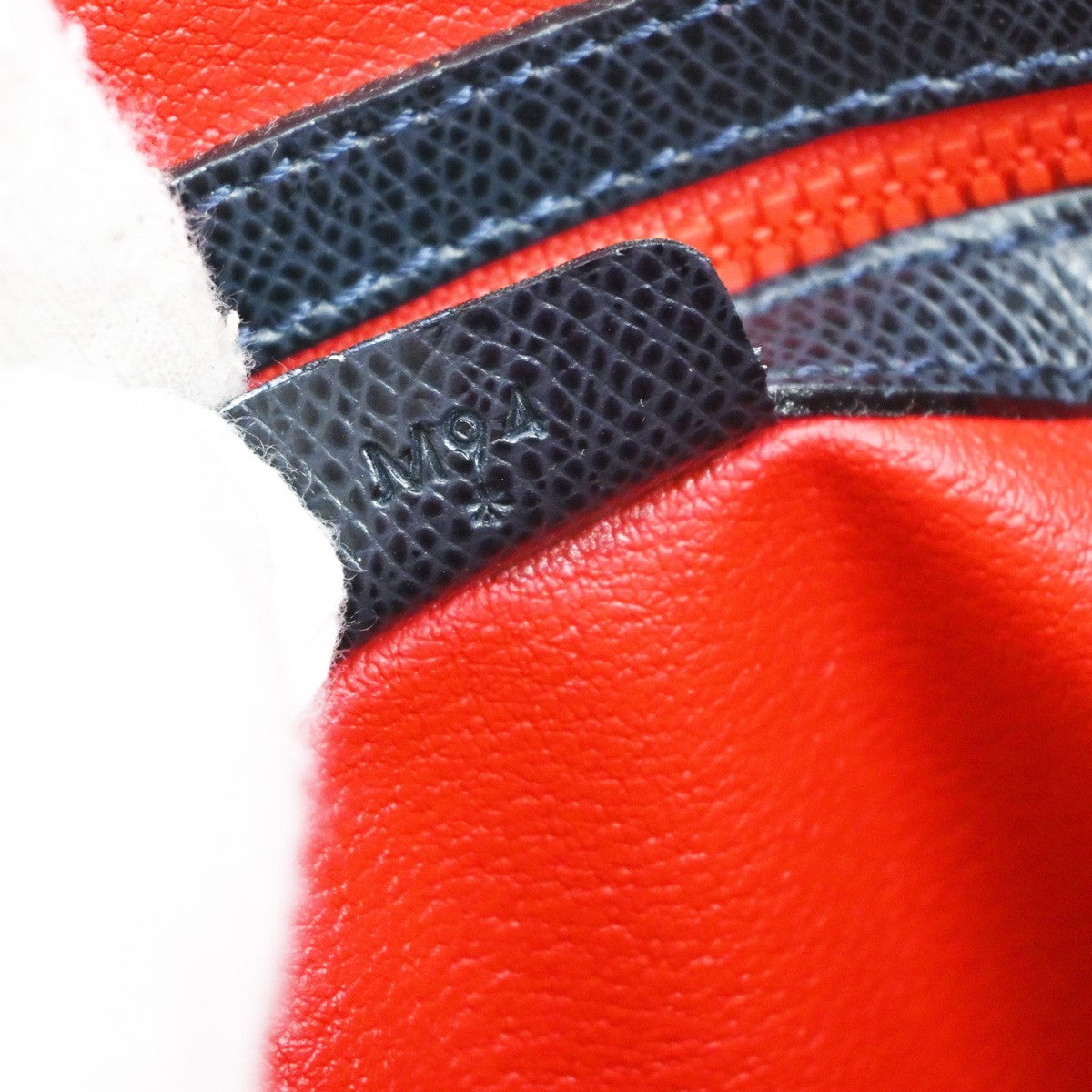 CELINE Logo 2way Shoulder Hand Bag Leather Blue Italy 76RF735