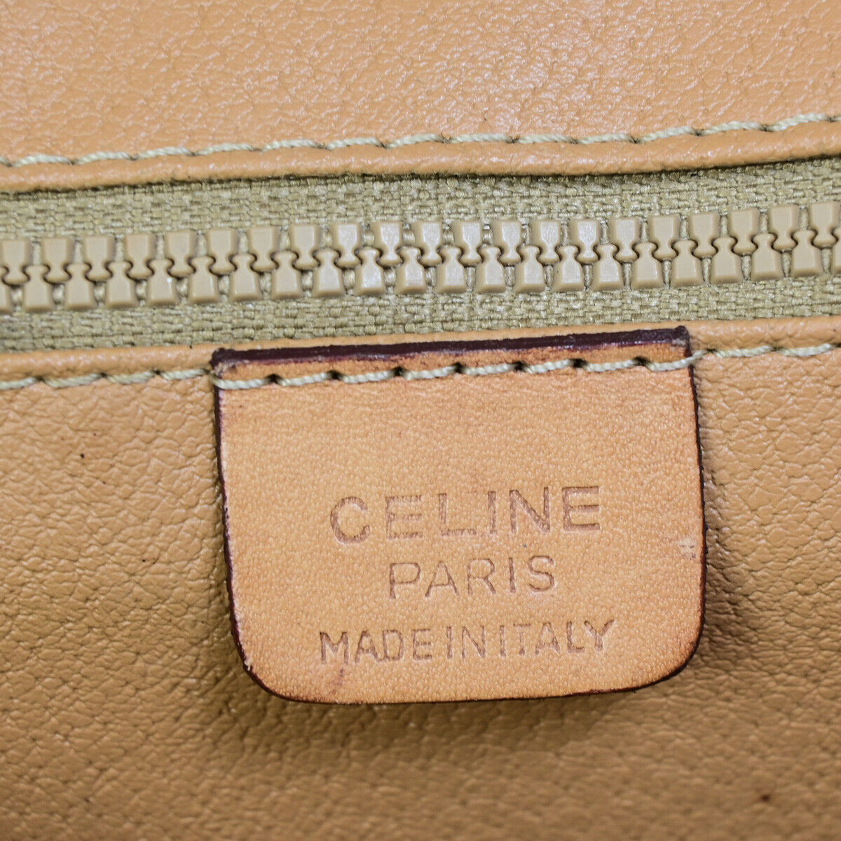 CELINE Logo Macadam Pattern Shoulder Tote Bag PVC Leather Brown GHW 62SJ014