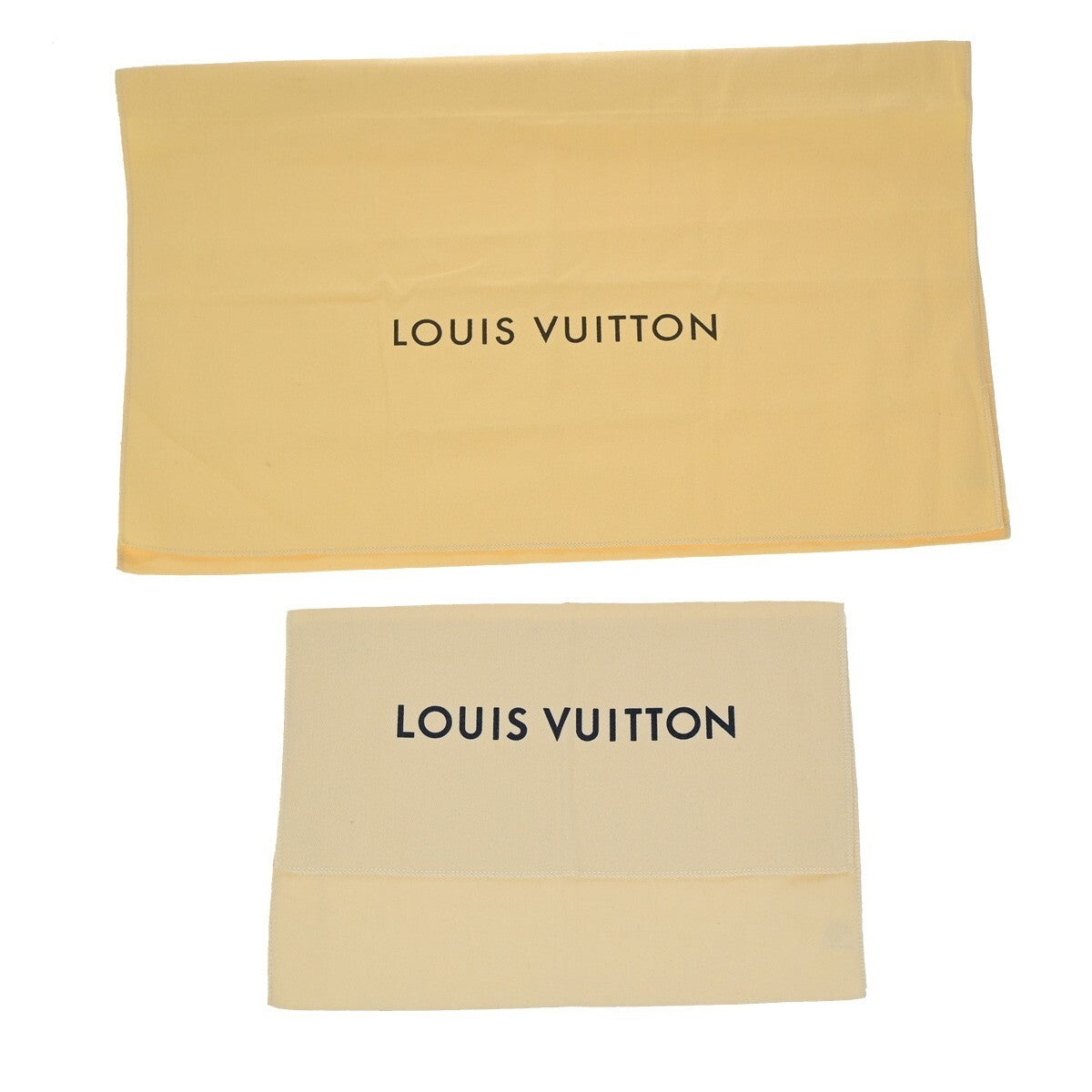 LOUIS VUITTON Logo 10 Set Dust Bag Drawstring Canvas Cotton Beige Brown 03KB492