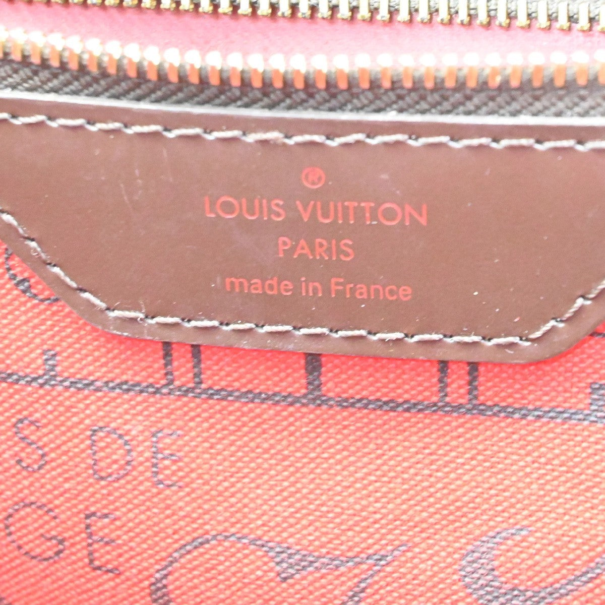 LOUIS VUITTON Neverfull PM Shoulder Tote Bag Damier Leather Brown N51109 98KP516