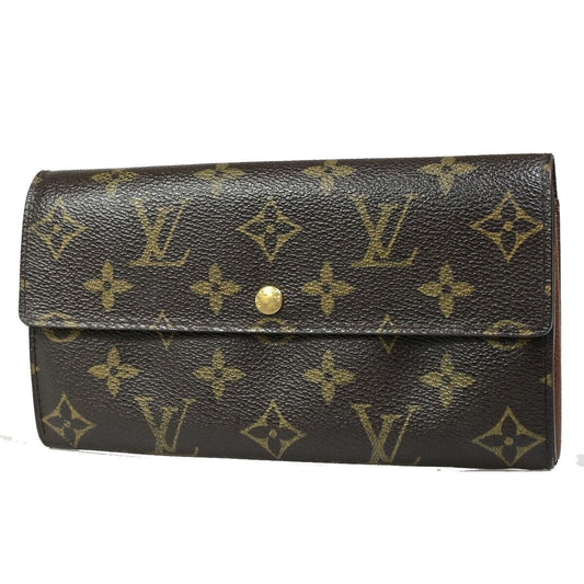 LOUIS VUITTON Porte Monnaie Credit Long Wallet Monogram Leather M61726 68FB088
