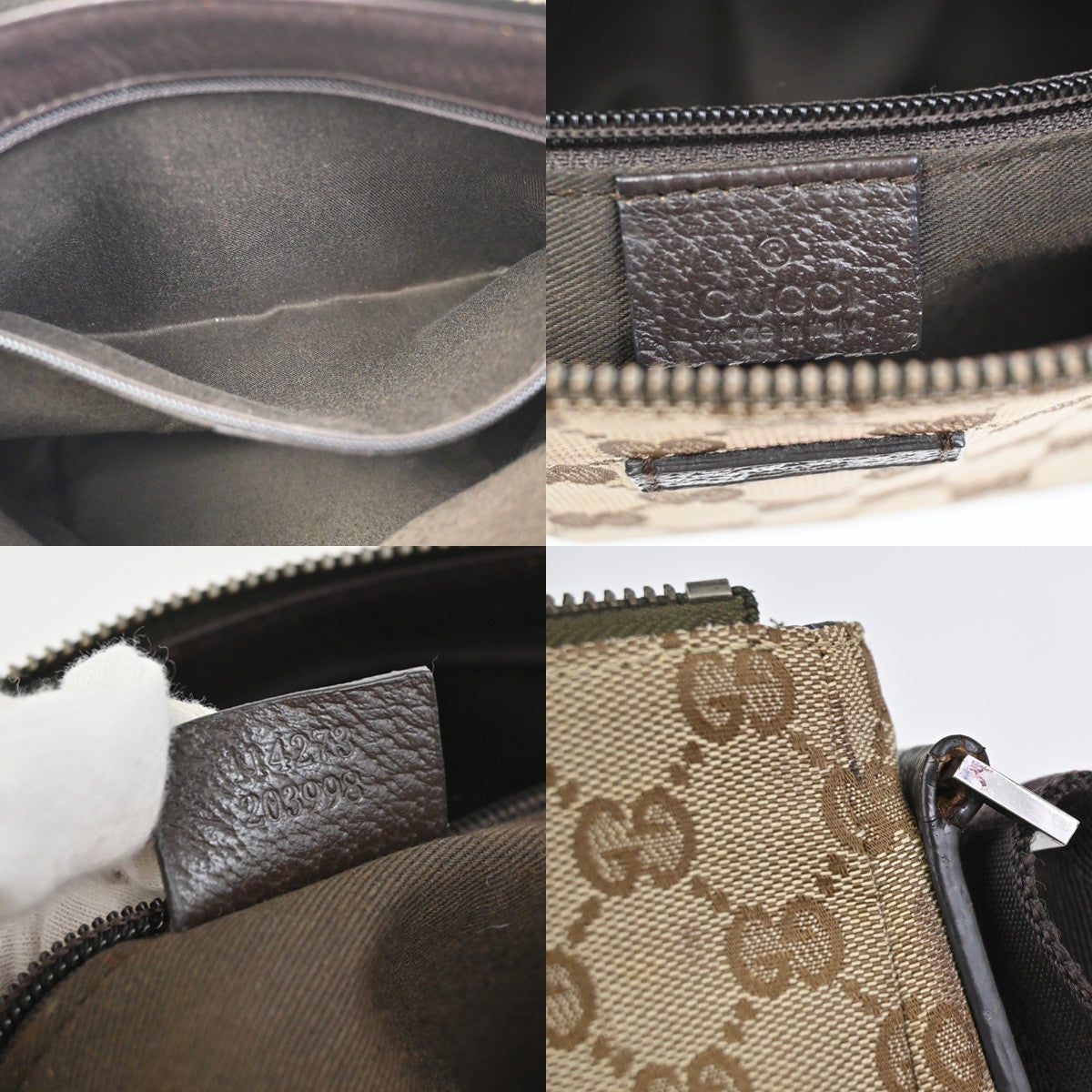 GUCCI Joy GG Pattern Shoulder Messenger Bag Canvas Leather BN GHW Italy 32KC741