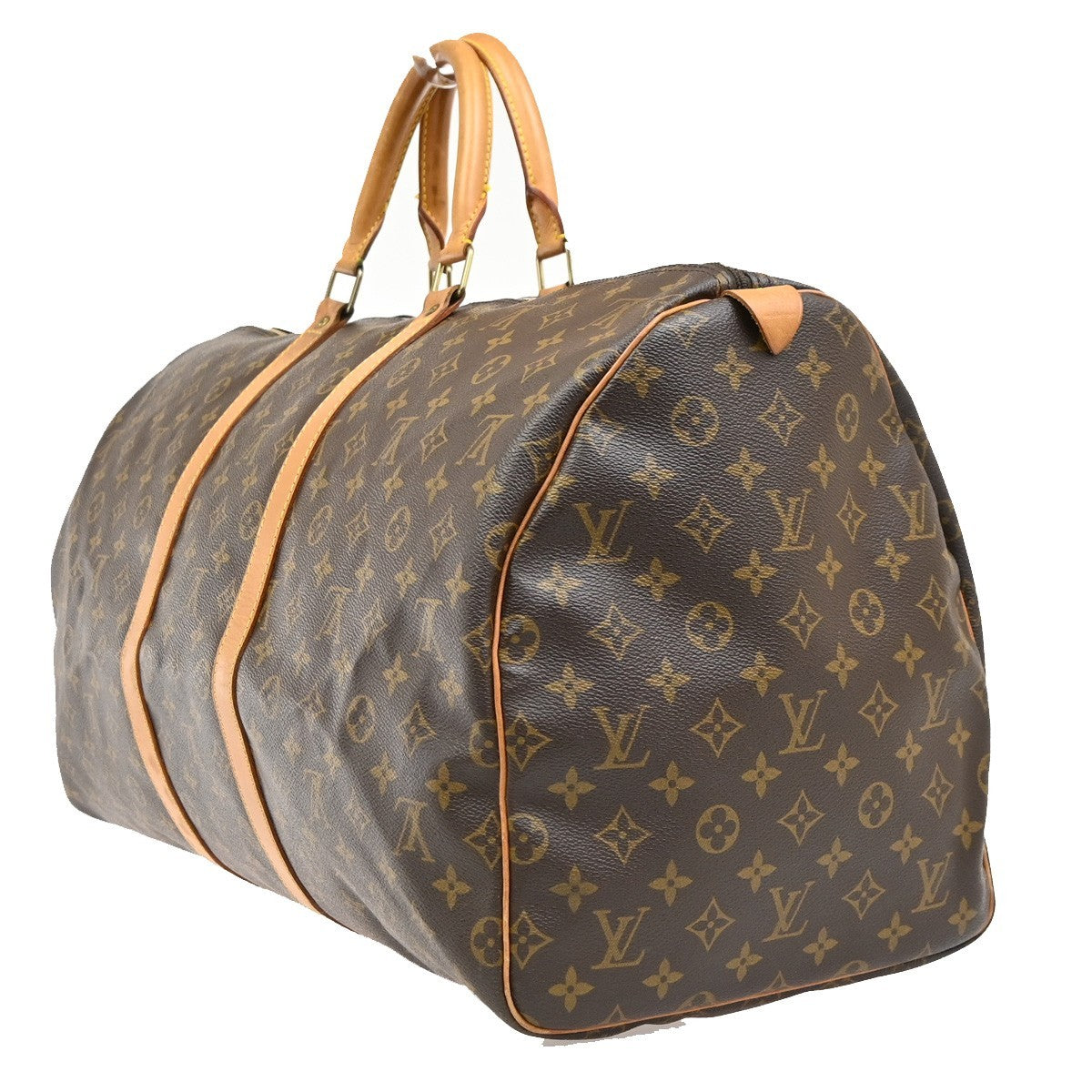 LOUIS VUITTON Keepall 55 Travel Hand Bag Monogram Leather Brown M41424 18PA033