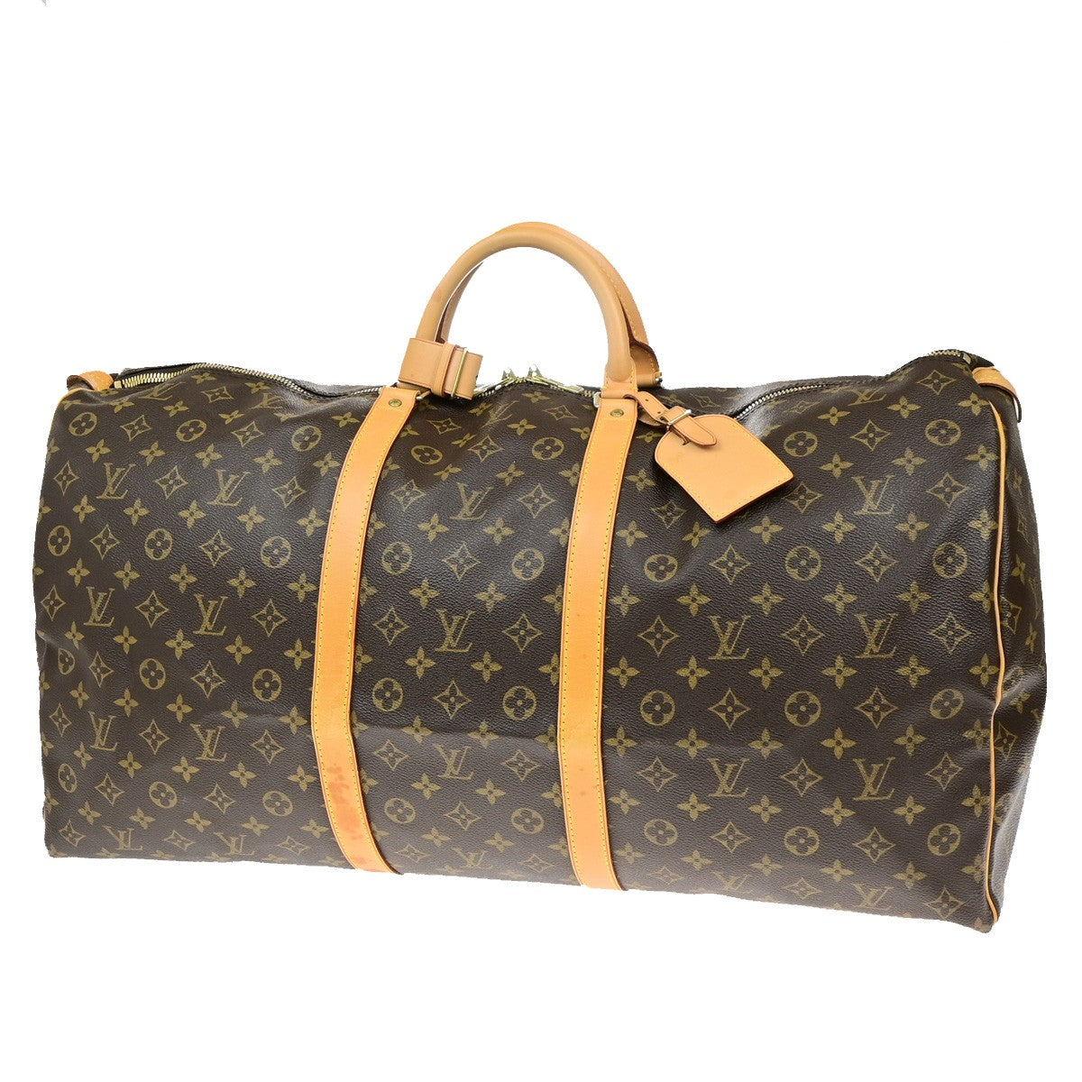 LOUIS VUITTON Keepall 60 Travel Hand Bag Monogram Leather Brown M41422 24YH148