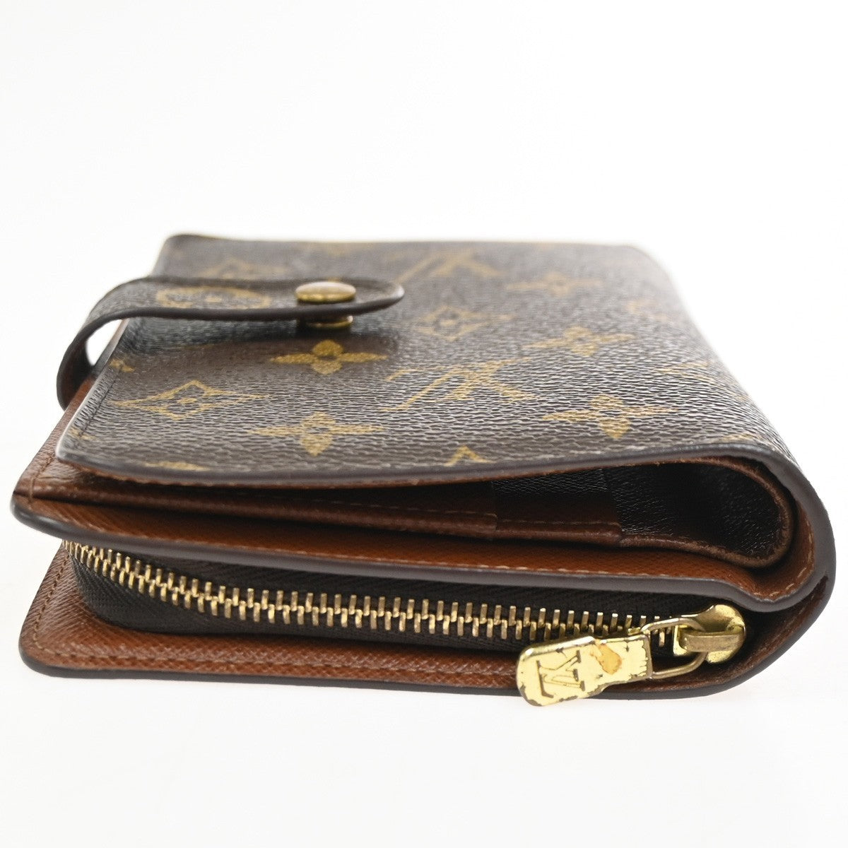 LOUIS VUITTON Porte Papier Zip Bifold Wallet Monogram Leather M61207 62KD008