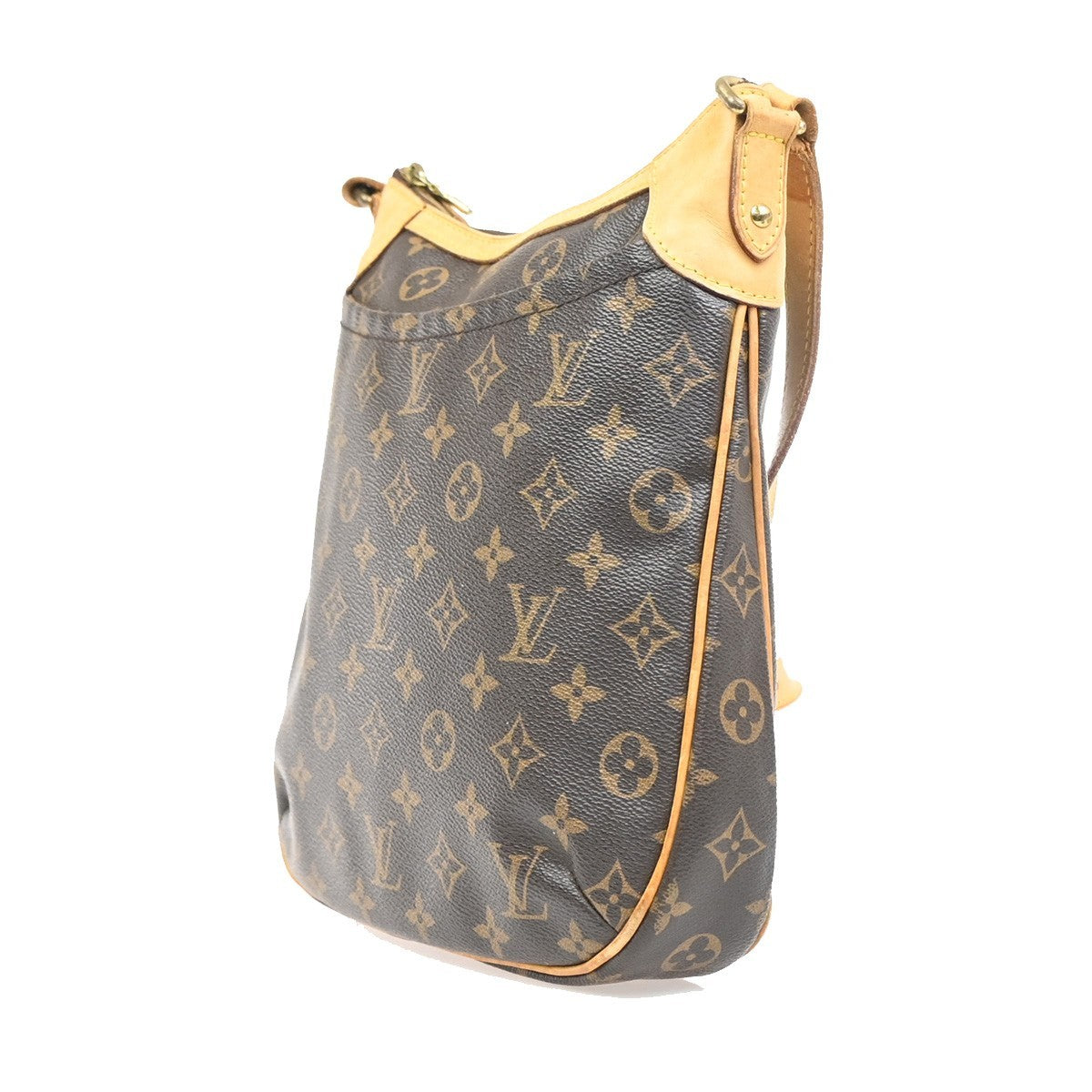 LOUIS VUITTON Odeon PM Shoulder Bag Monogram Leather Brown Spain M56390 27MA389