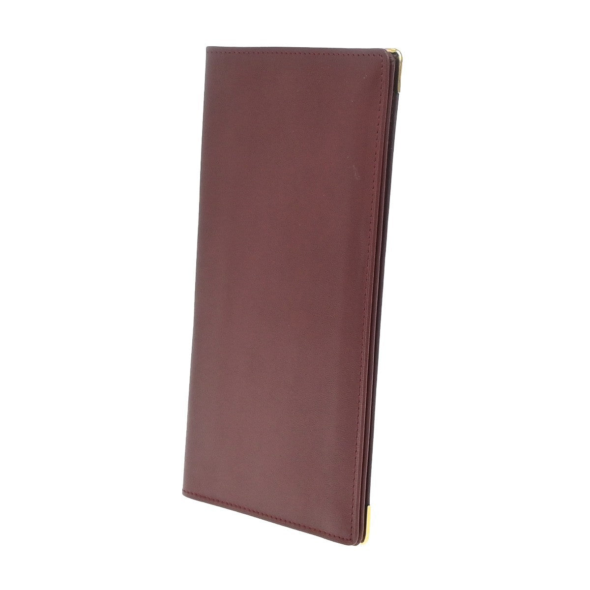 Must De Cartier 2C Logo Long Wallet Leather Red GHW 01EG017