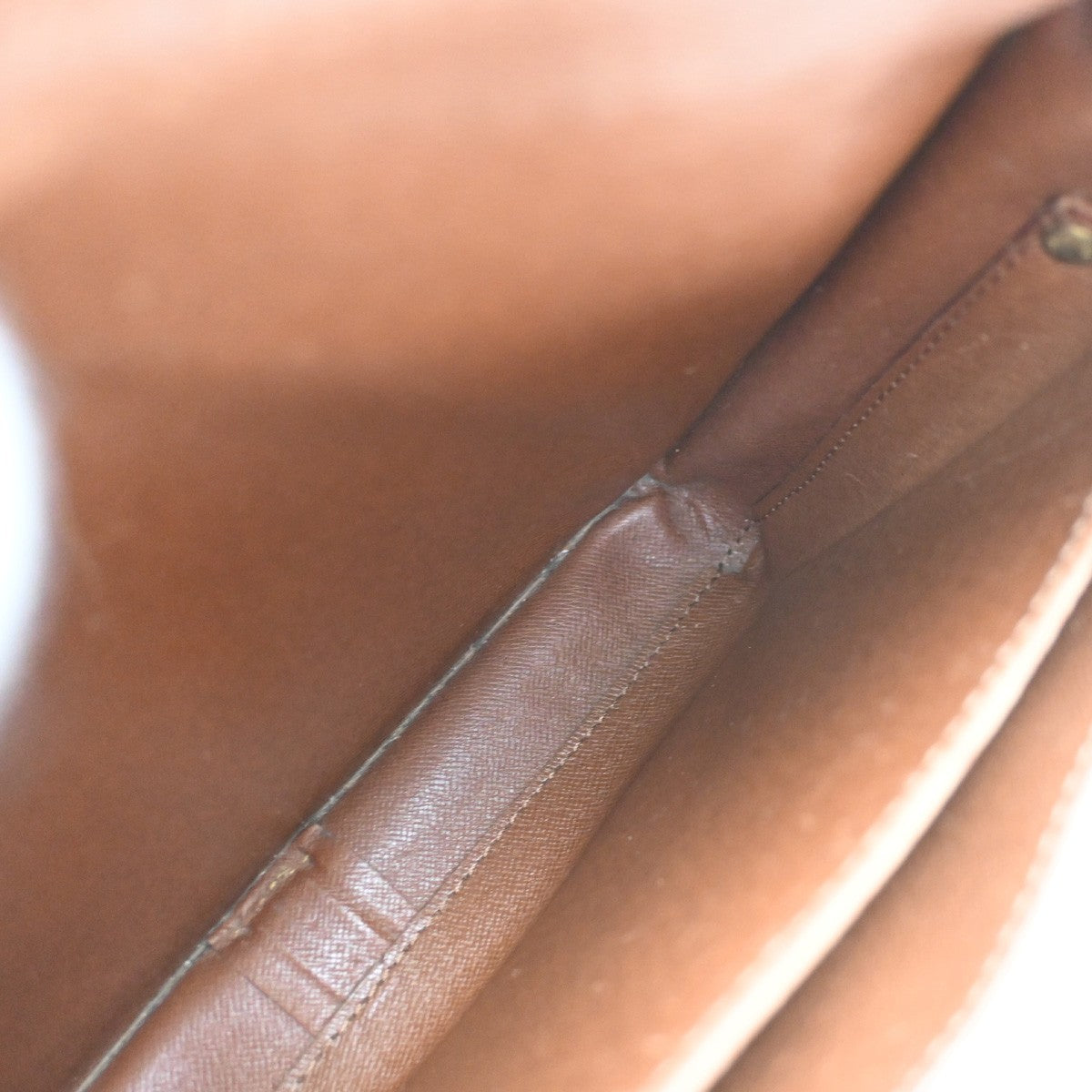 LOUIS VUITTON Cartouchiere GM Shoulder Bag Monogram Leather Brown M51252 65SA086