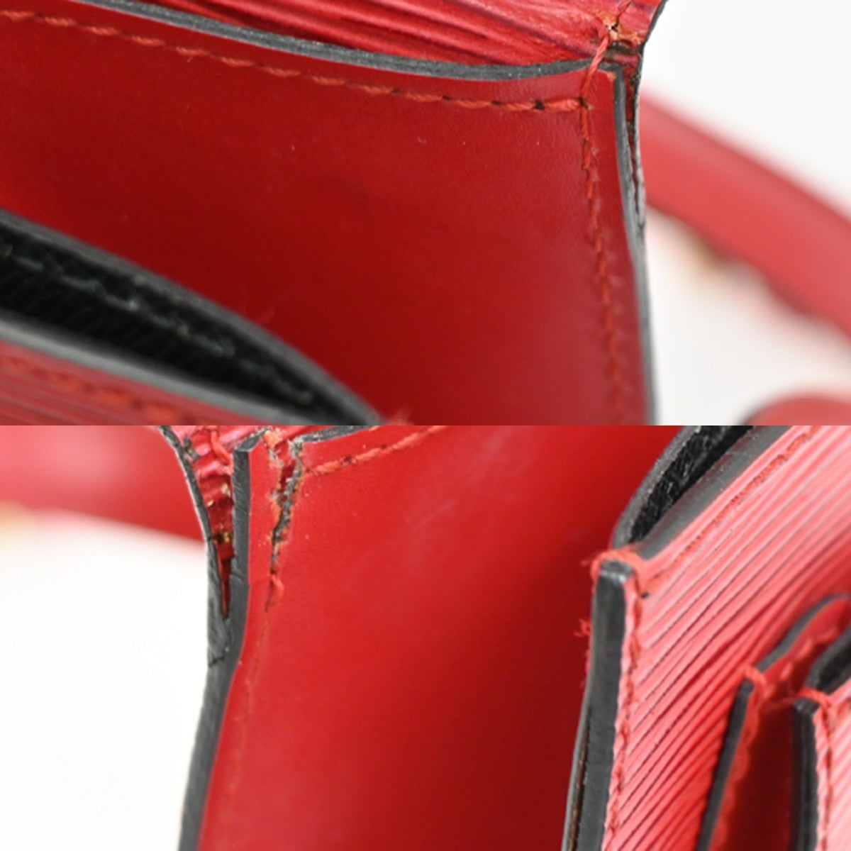 LOUIS VUITTON Monceau 28 2Way Shoulder Handhag Epi Leather Red M52127 76KC016