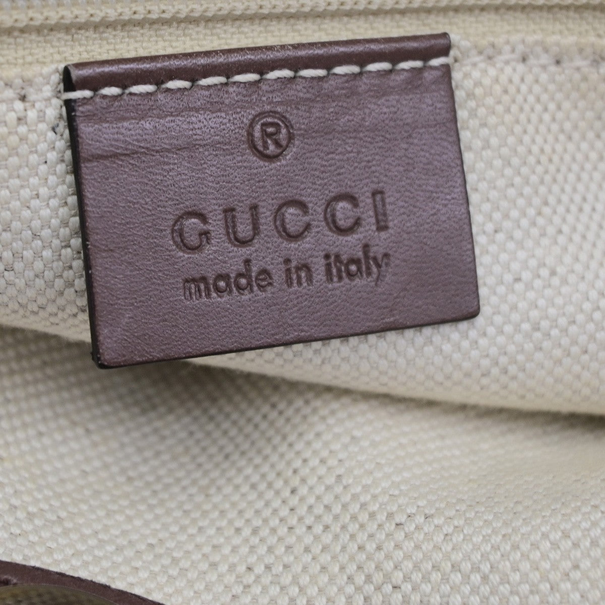 GUCCI Sukey Shoulder Hand Bag Canvas Leather Beige Pink GHW Italy 85CB047