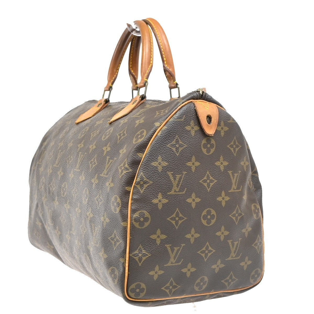 LOUIS VUITTON Speedy 35 Travel Hand Bag Monogram Leather Brown M41524 14PA111