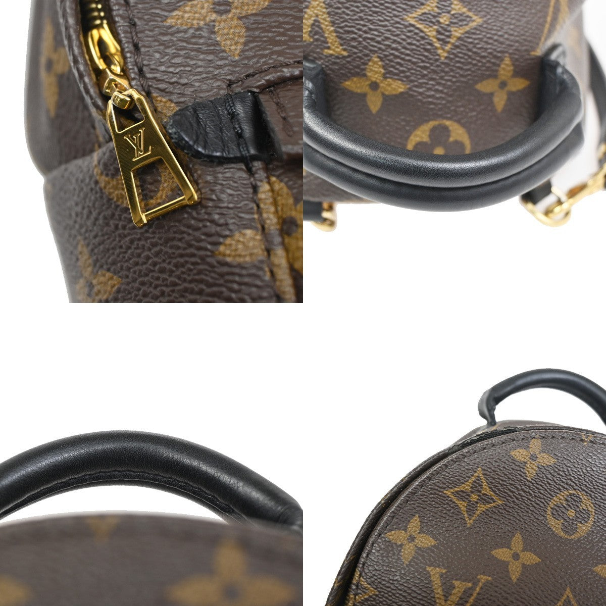 LOUIS VUITTON Palm Spring PM Backpack Bag Monogram Leather Brown M41560 27ZA122