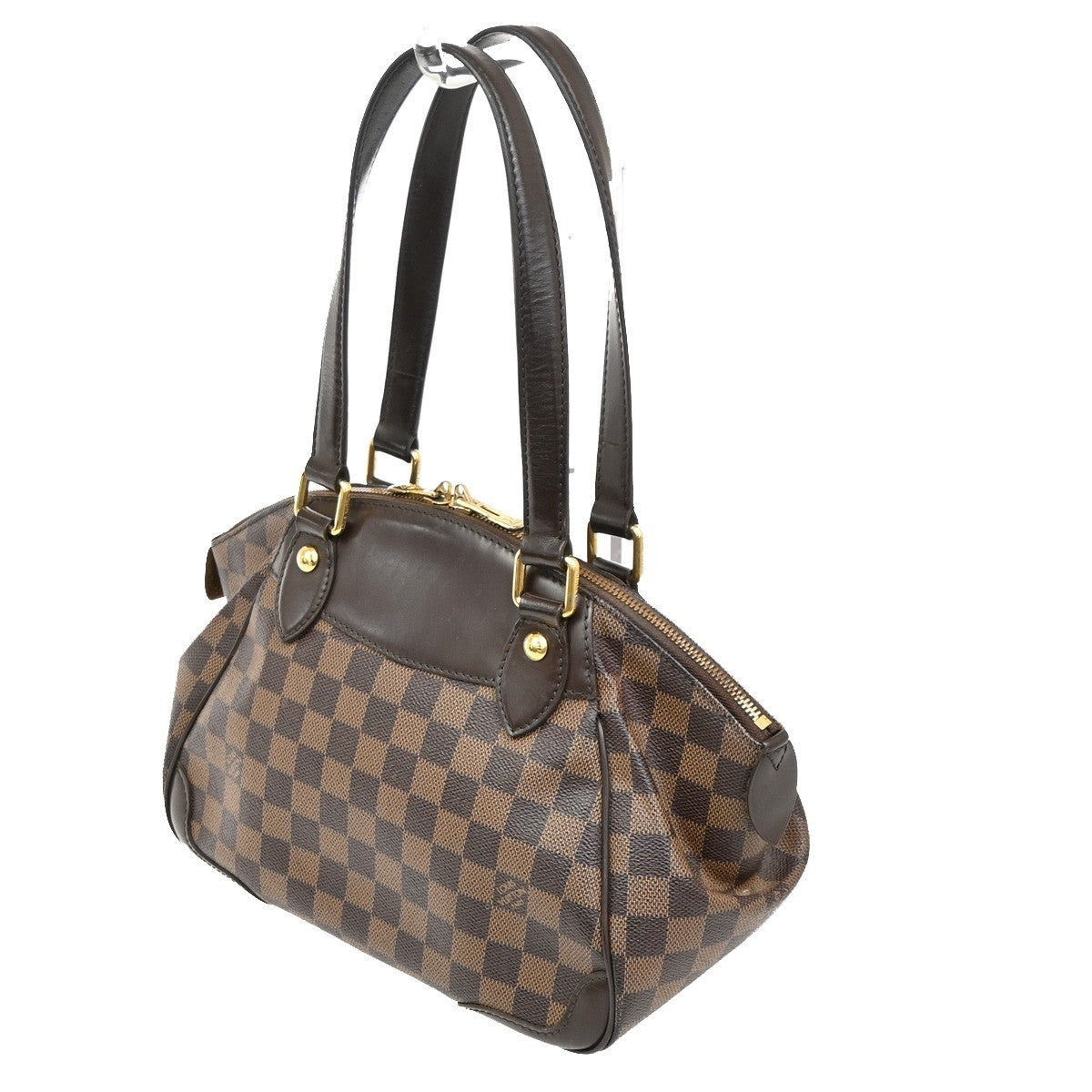 LOUIS VUITTON Verona PM Shoulder Bag Damie Ebene Leather Brown N41117 14KC094