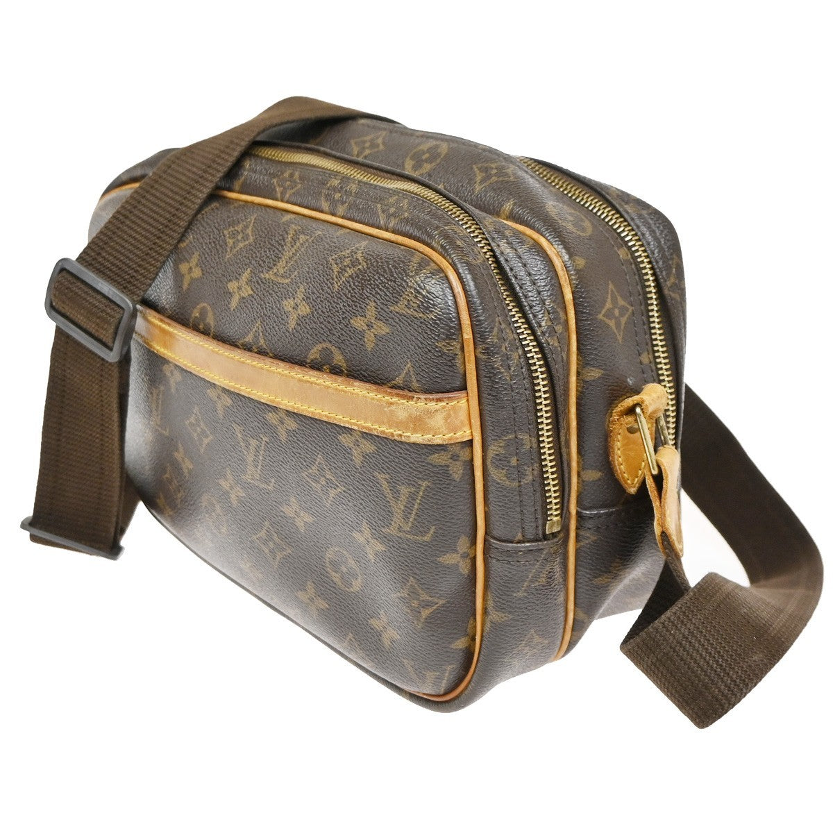 LOUIS VUITTON Reporter PM Crossbody Shoulder Bag Monogram Leather M45254 81KC666