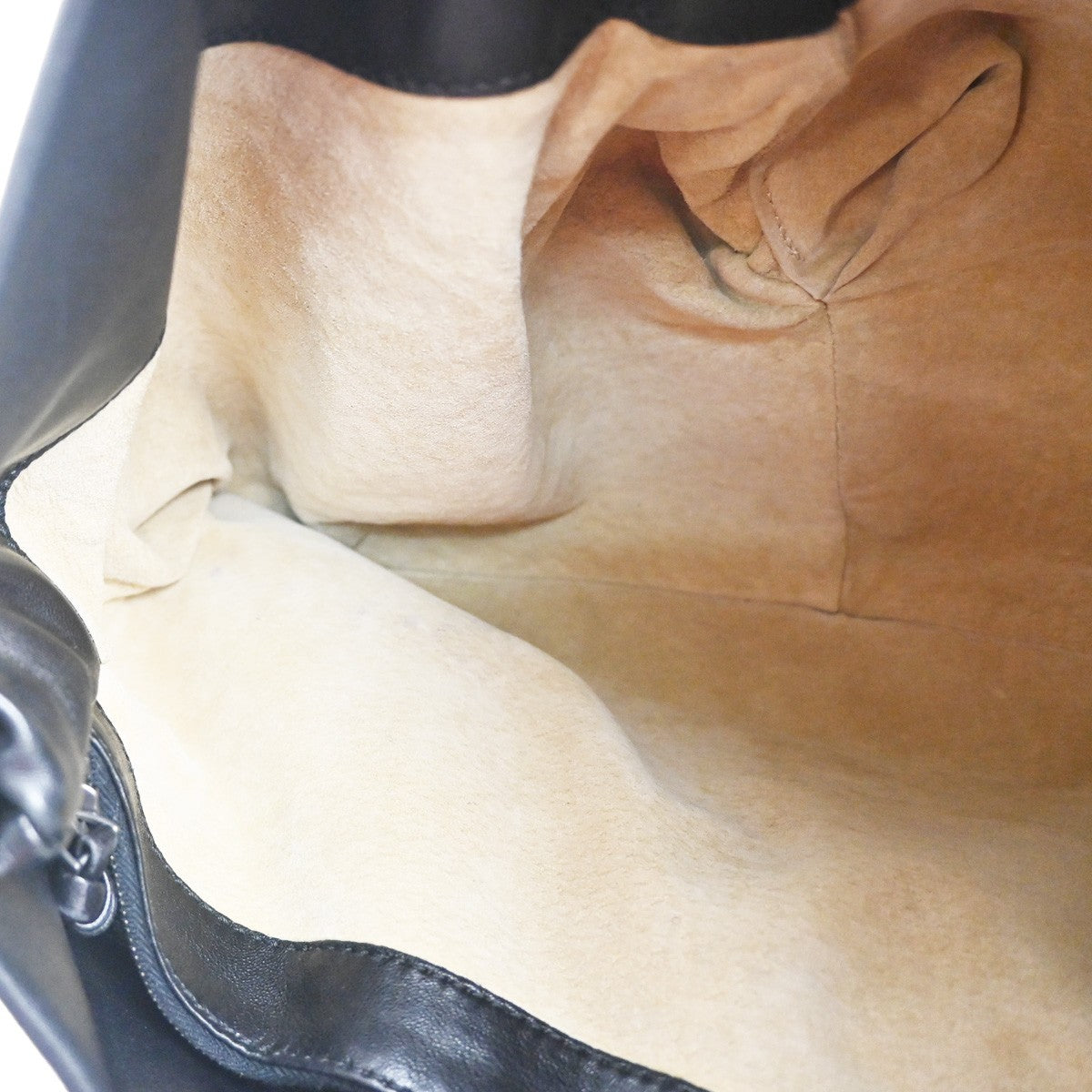 BOTTEGA VENETA Intrecciato Logo Shoulder Bag Leather Black Italy 667RL737