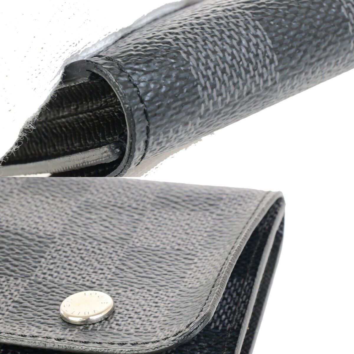 LOUIS VUITTON Compact Modulable Wallet Damier Graphite Black N63083 76KA442