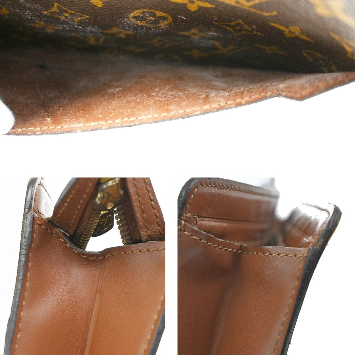 LOUIS VUITTON Pochette Homme Clutch Hand Bag Monogram Leather BN M51795 04CA764