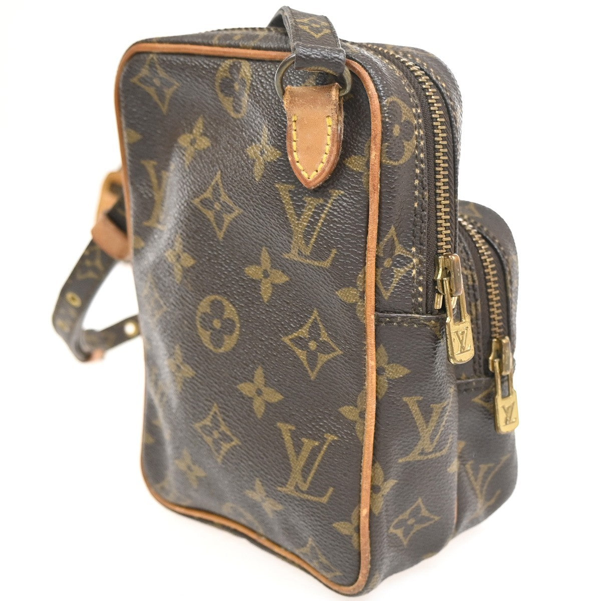 LOUIS VUITTON Mini Amazon Shoulder Bag Monogram Leather Brown M45238 38KC883