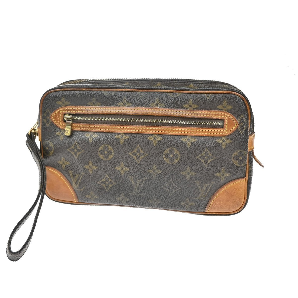 LOUIS VUITTON Marly Dragonne GM Clutch Hand Bag Monogram Brown M51825 63FB812