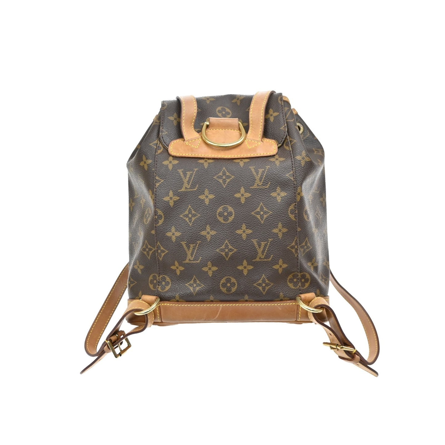 LOUIS VUITTON Montsouris MM Backpack Bag Monogram Leather Brown M51136 15KD141