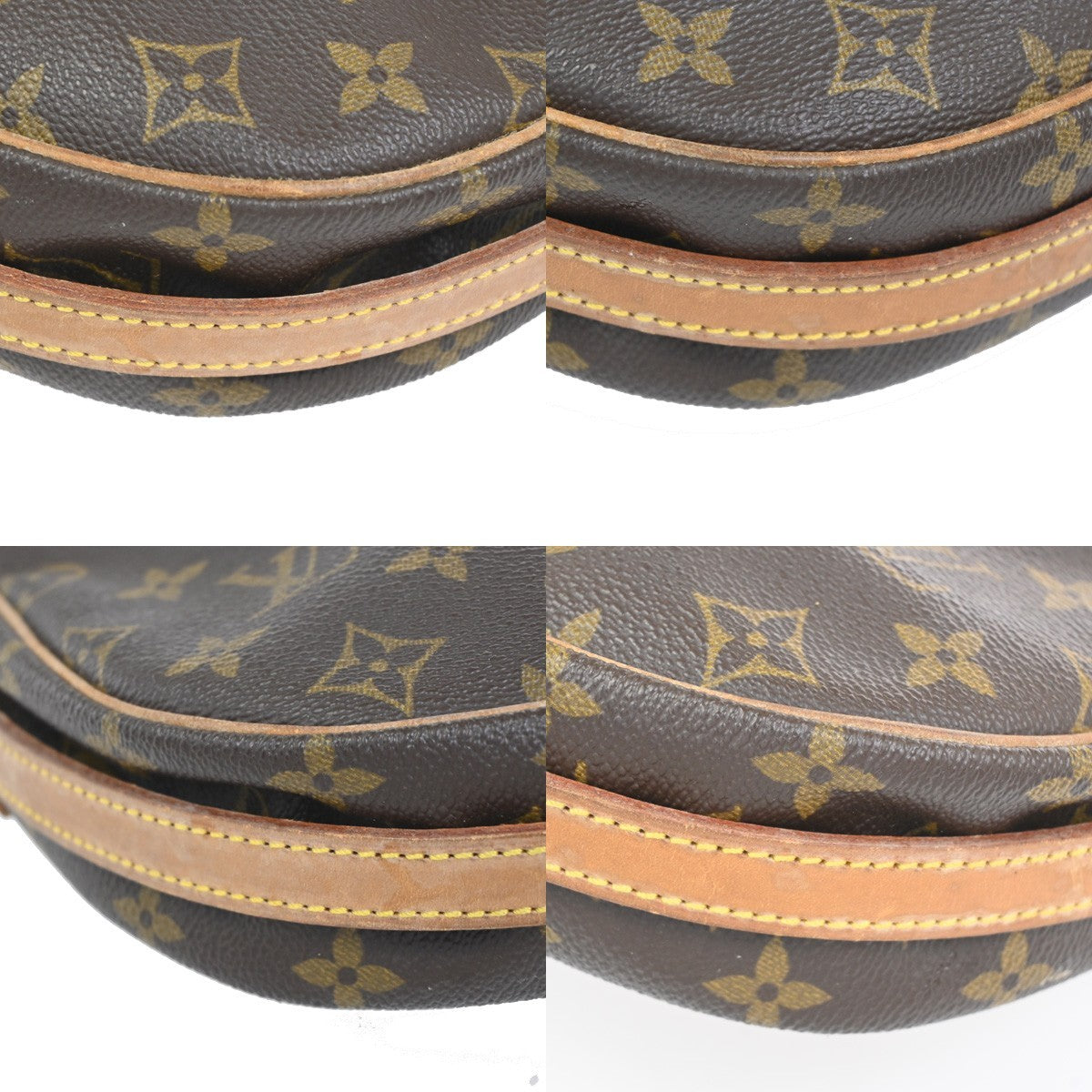 LOUIS VUITTON Jeune Fille MM Shoulder Bag Monogram Leather Brown M51226 39KC732