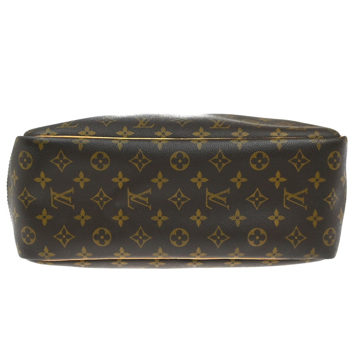 LOUIS VUITTON LV Logo Deauville Hand Bag Monogram Leather Brown M47270 88KC364