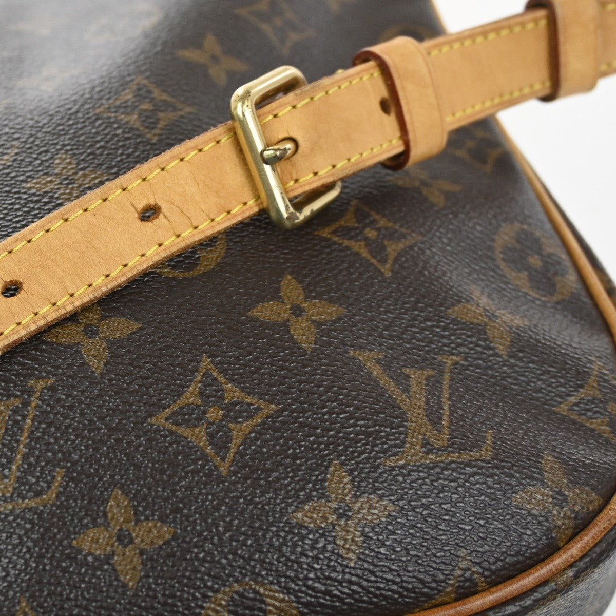LOUIS VUITTON Odeon PM Shoulder Bag Monogram Leather Brown France M56390 11YH922