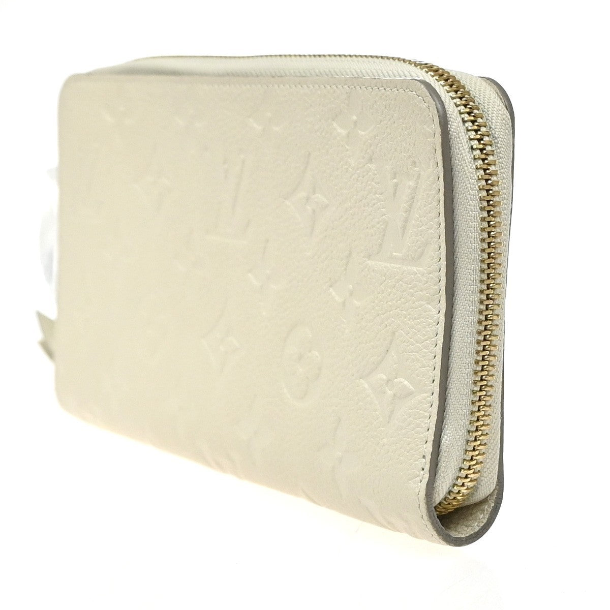 LOUIS VUITTON Secret Long Wallet Monogram Empreinte White M93437 77MA577