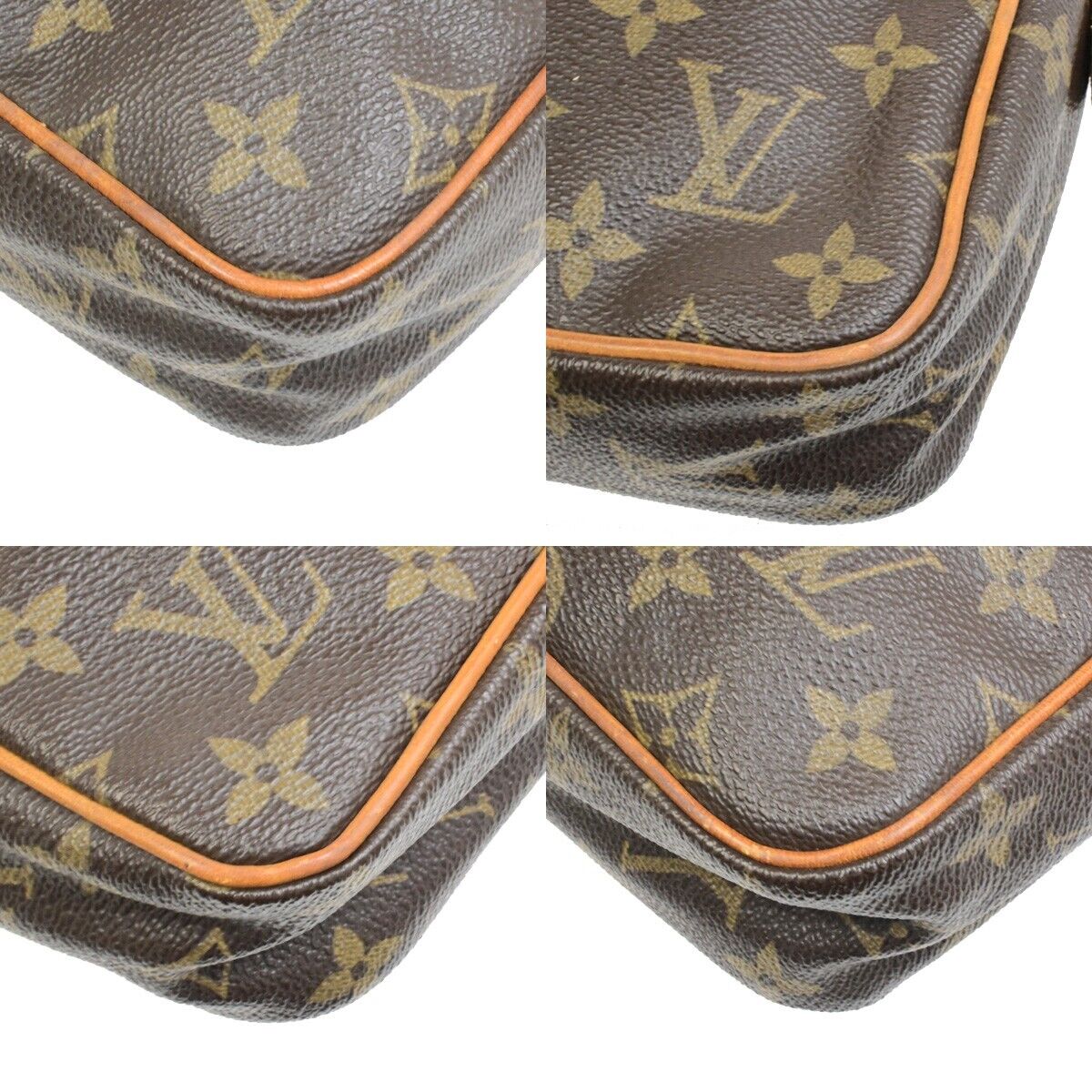 LOUIS VUITTON Compiegne 23 Clutch Hand Bag Monogram Leather Brown M51847 05ED976